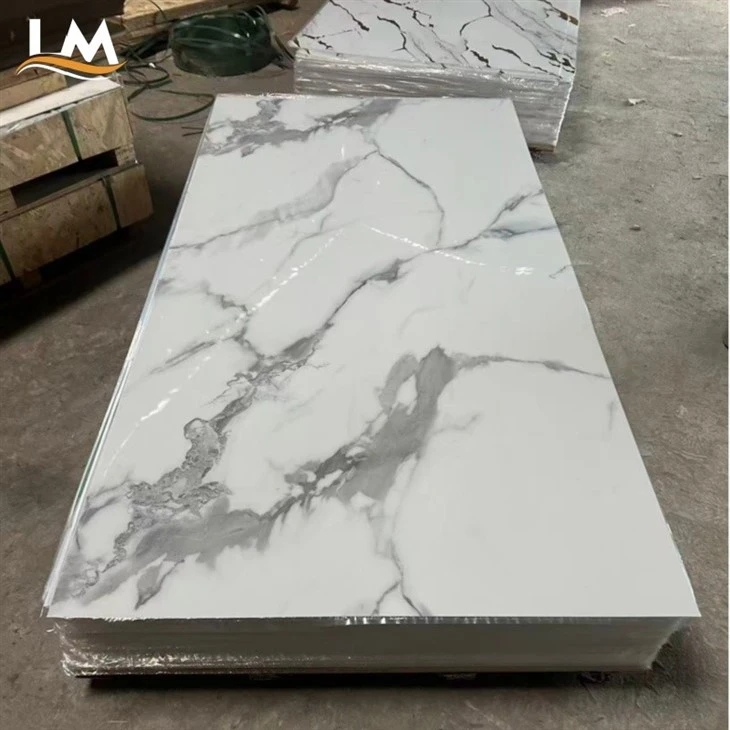 Ultra-glossy UV-finished PVC Stone Wall Sheets suppliers
